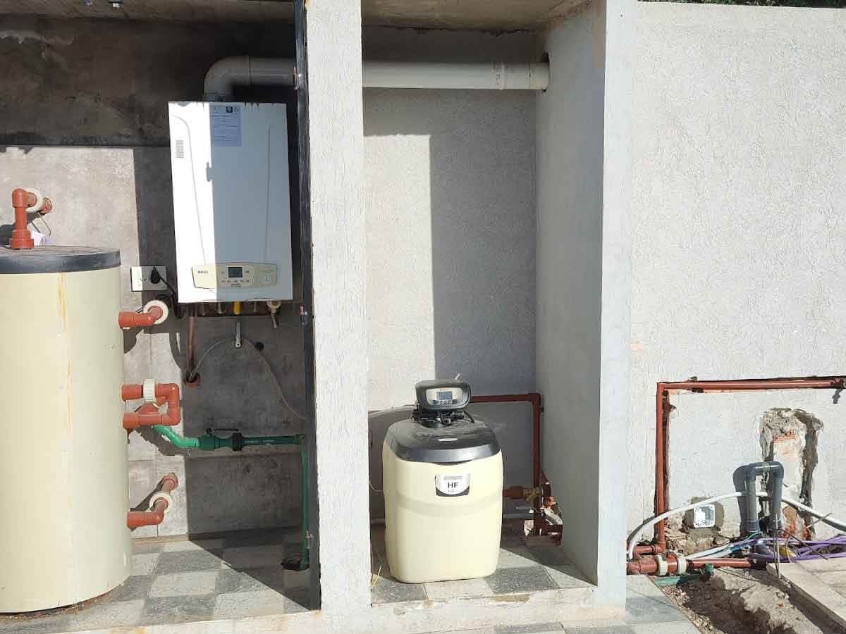 Preinstalación de aire coordinada con la obra